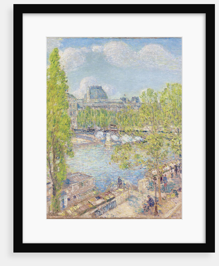 April, Quai Voltaire, Paris by Frederick Childe Hassam