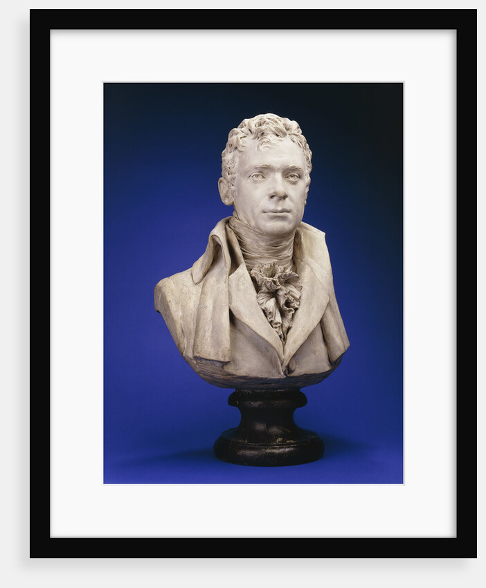 A Painted Plaster Bust of Robert Fulton by Jean-Antoine Houdon