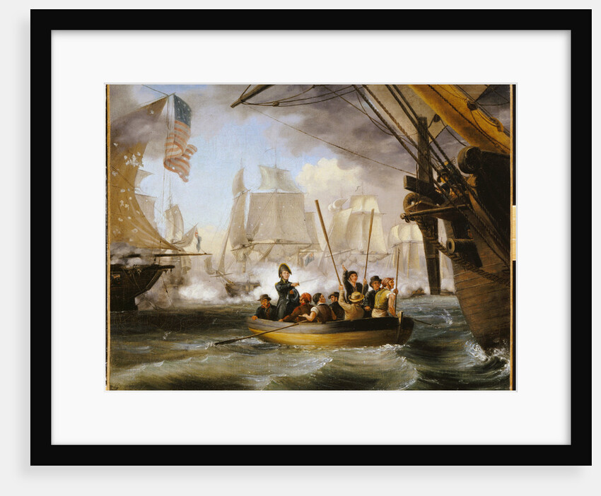 Commodore Perry Leaving the Lawrence for the Niagara at the Battle of Lake Erie by Anonymous