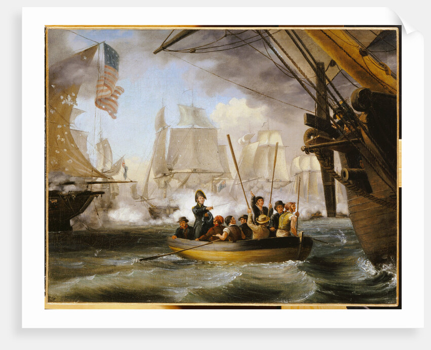 Commodore Perry Leaving the Lawrence for the Niagara at the Battle of Lake Erie by Anonymous