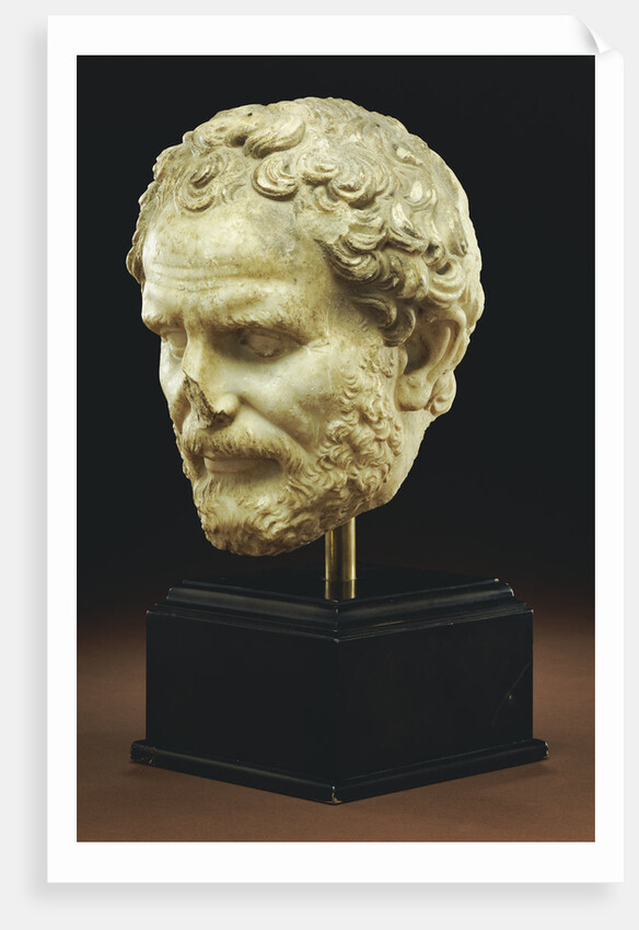 Roman Marble Portrait of Demosthenes by Anonymous
