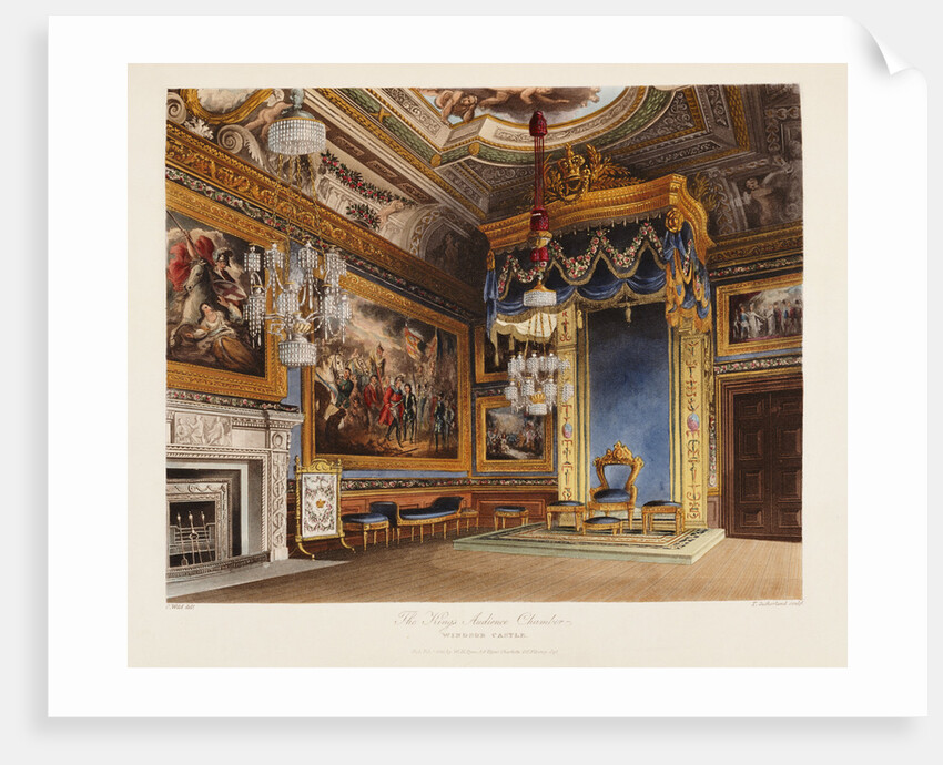The King's Audience Chamber, Windsor Castle by Anonymous
