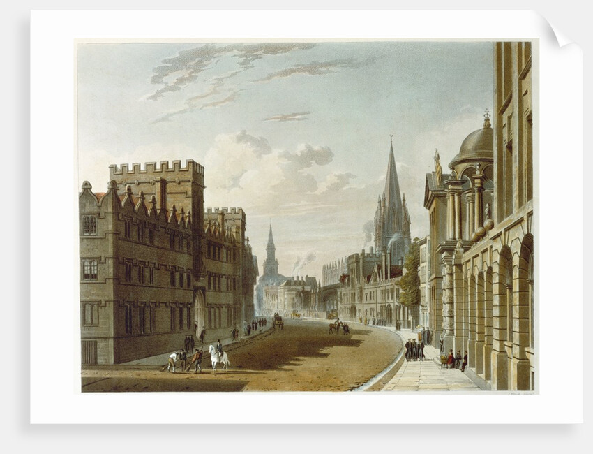Oxford, High Street Looking West by Anonymous