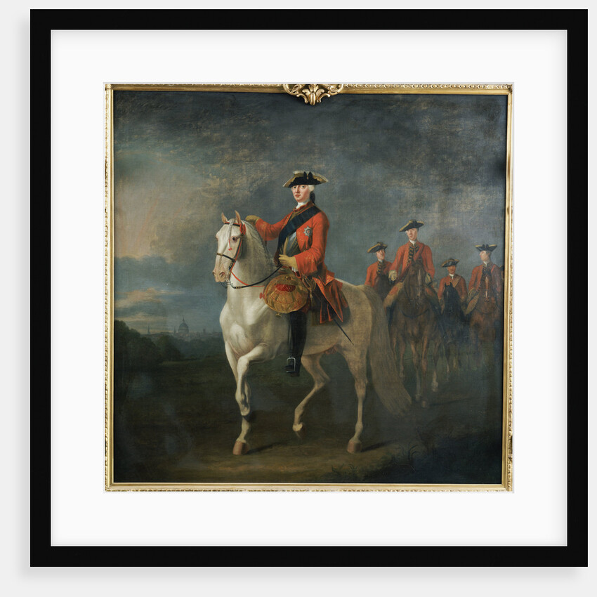 An Equestrian Portrait of King George III by David Morier