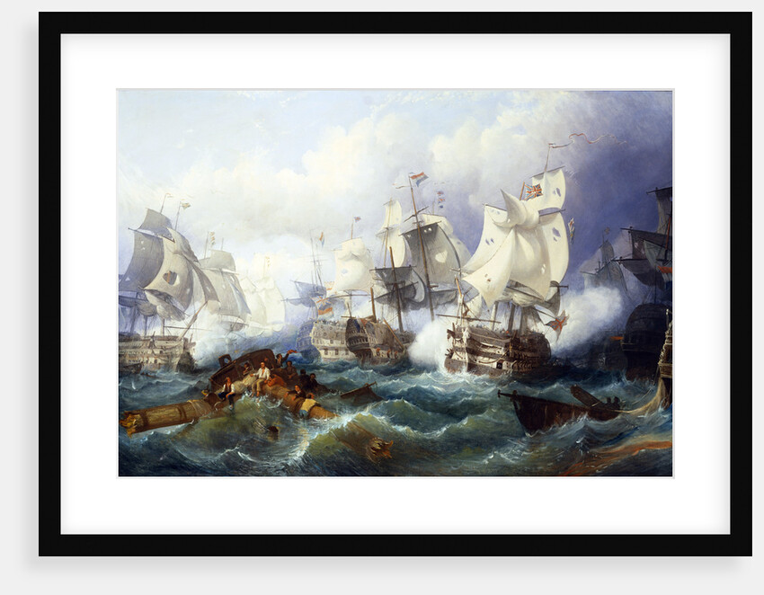 The Battle of Trafalgar by follower of Philip James de Loutherbourg by Anonymous