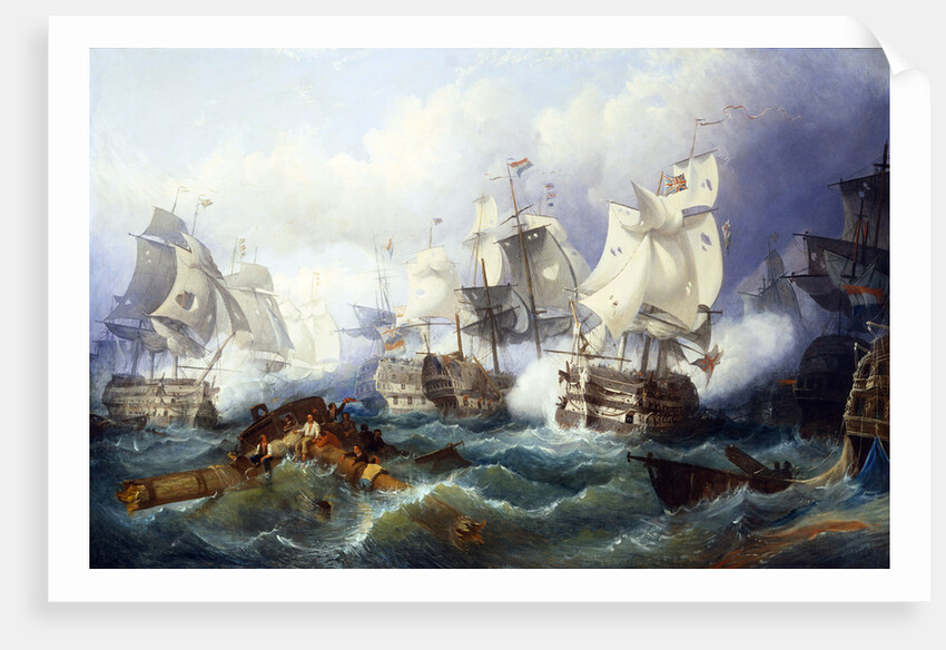 The Battle of Trafalgar by follower of Philip James de Loutherbourg by Anonymous
