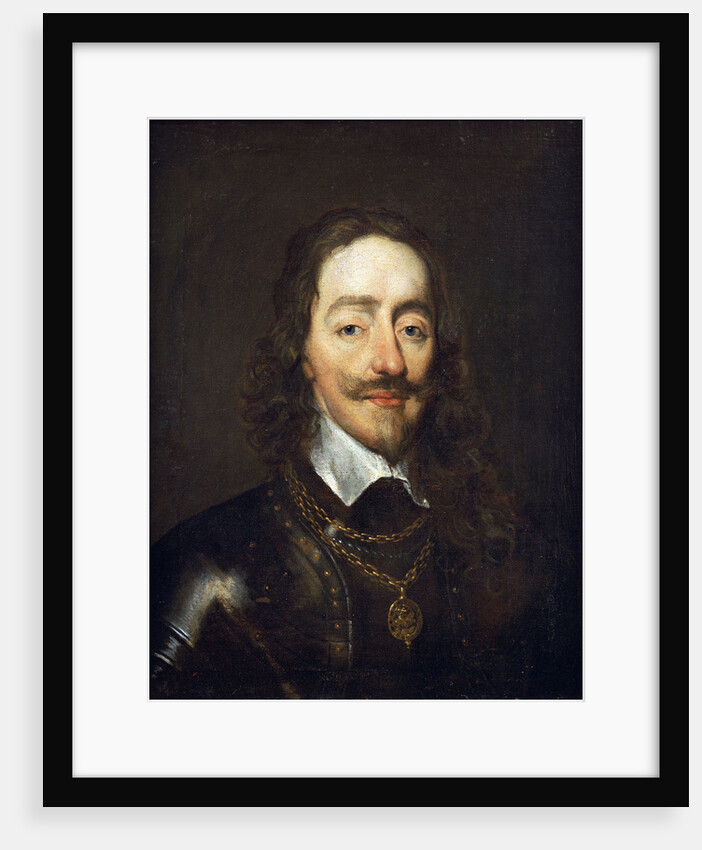 Portrait of King Charles I, bust length by William Dobson