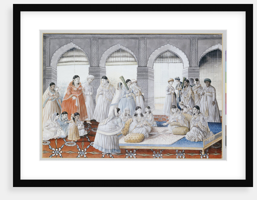 The Royal Harem Playing Pachisi in a Lucknow Palace by Anonymous