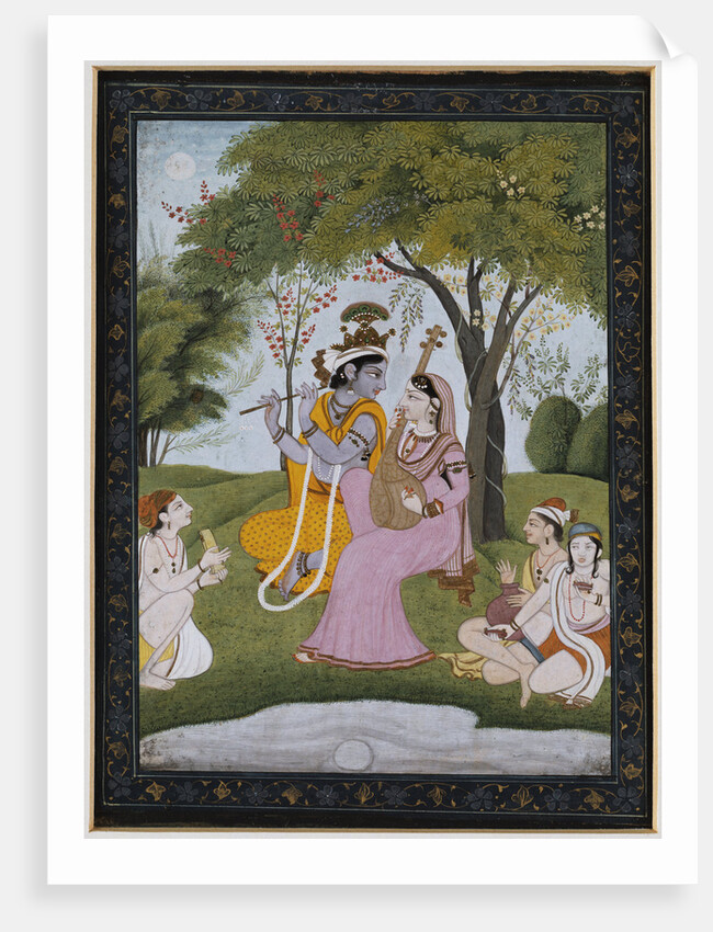 Krishna and Radha Making Music by Anonymous