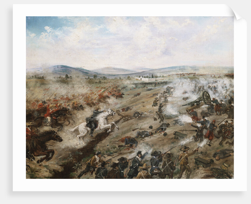 The Battle of the 5th of May by Felipe Mendoza