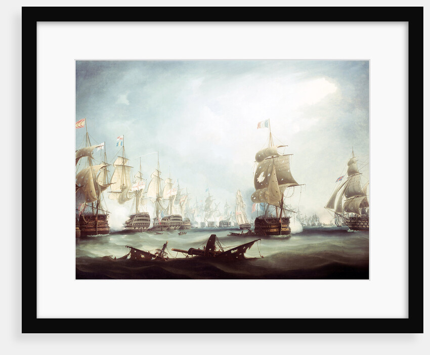 The Battle of Trafalgar, 1805 by Thomas Butterworth