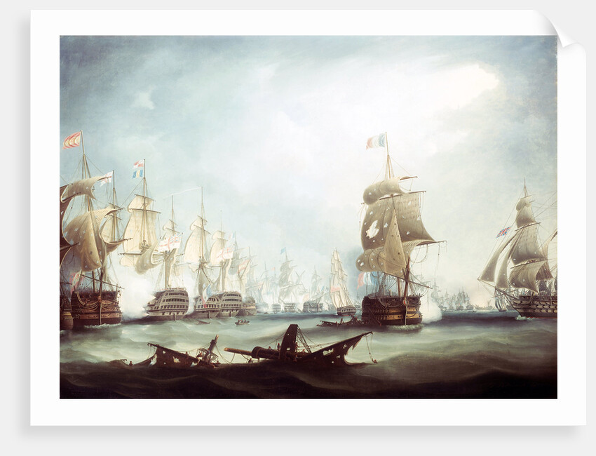 The Battle of Trafalgar, 1805 by Thomas Butterworth