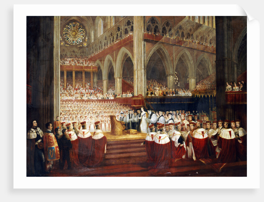 The Coronation of Queen Victoria by circle of Edmund Thomas Parris by Anonymous