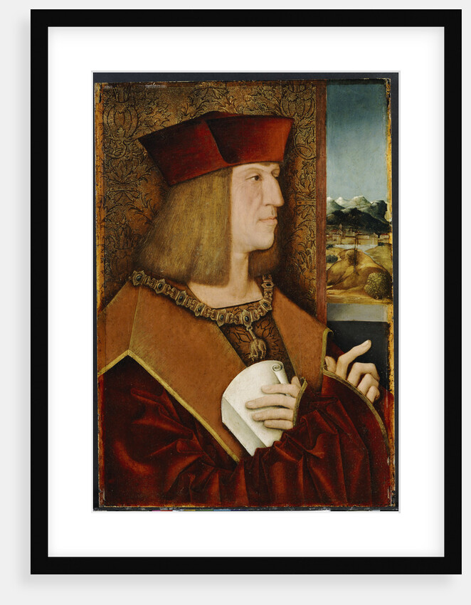 Portrait of Emperor Maximilian I by Bernhard Strigel