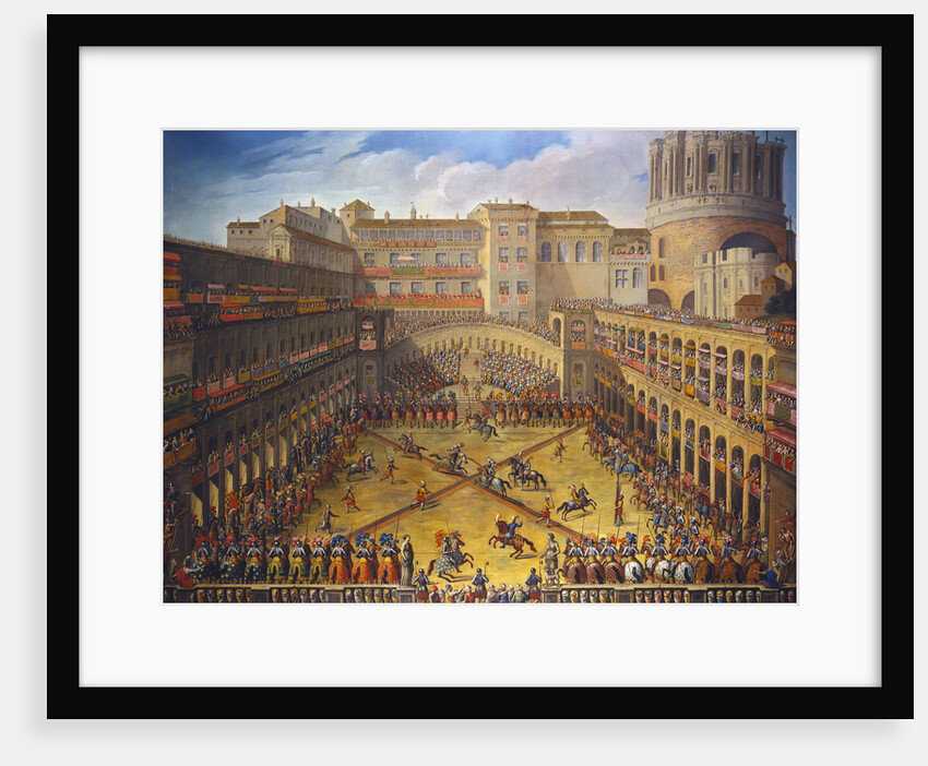 A Tournament in the Courtyard of the Vatican Belvedere by Anonymous