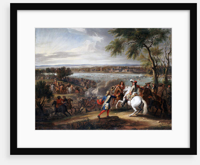 King Louis XIV of France Crossing the Rhine near Lobith on 12 June 1672 by Adam Frans van der Meulen