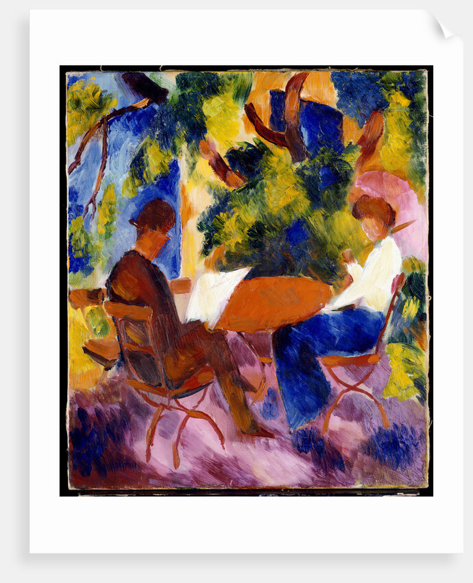 At the Garden Table by Auguste Macke