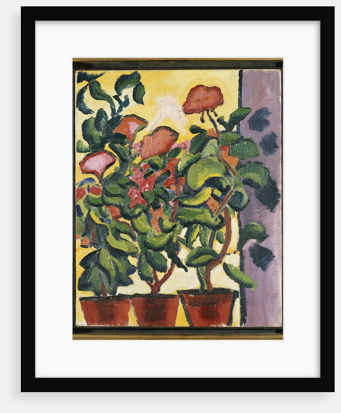Geranium at the Window by Auguste Macke