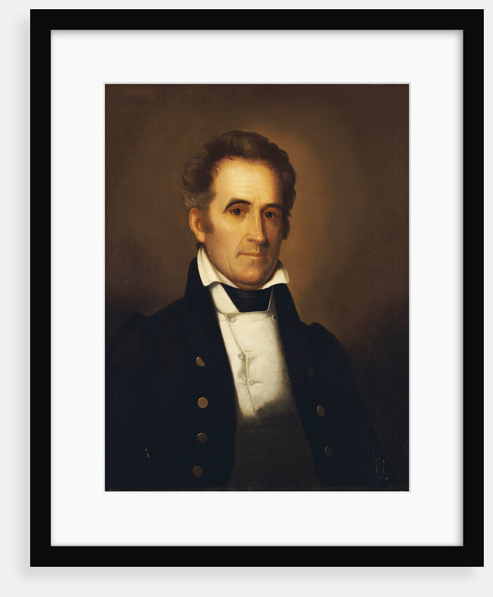 Portrait of American Statesman Richard Mentor Johnson by Rembrandt Peale