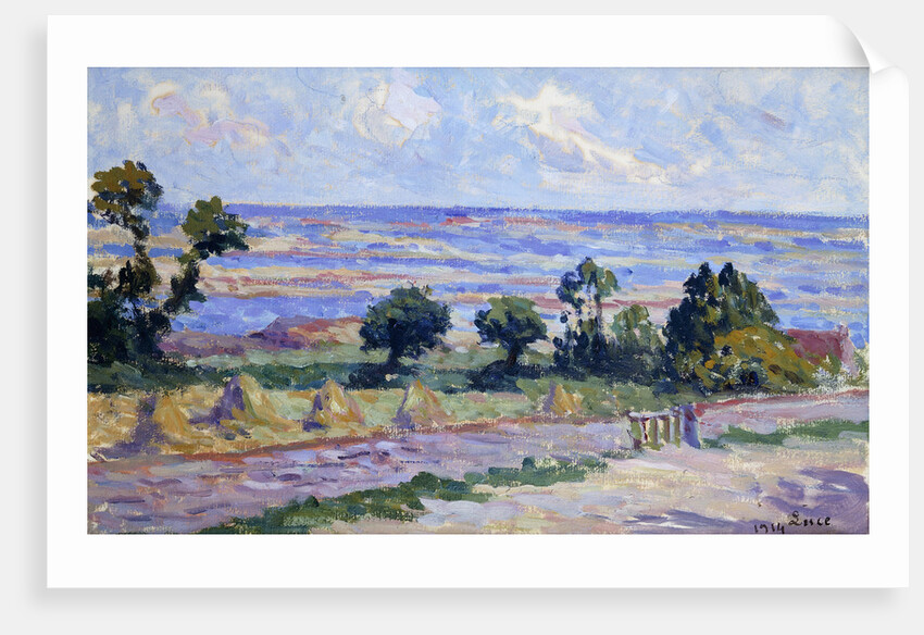 Haystacks by the Sea by Maximilien Luce