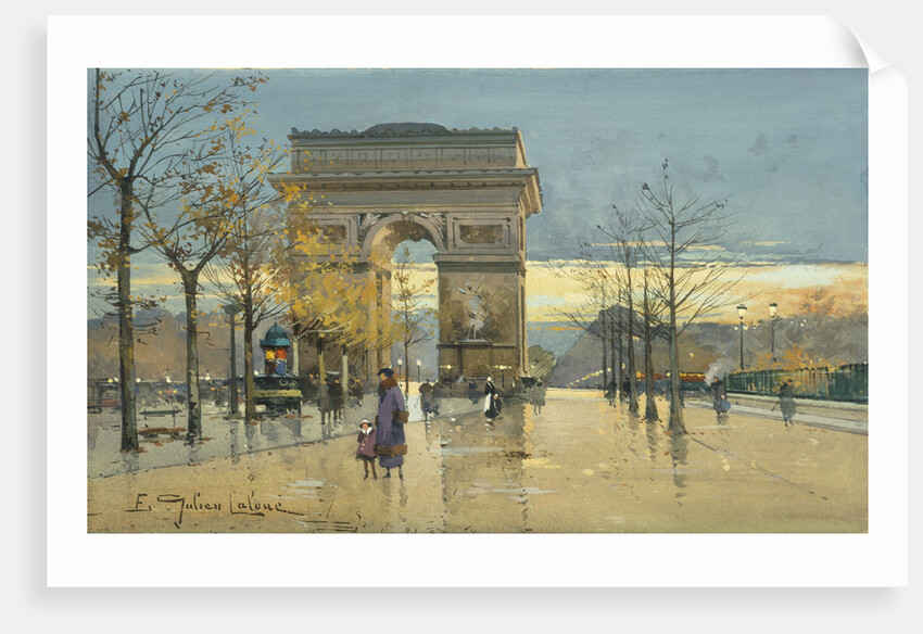 Arc de Triumphe by Eugene Galien-Laloue