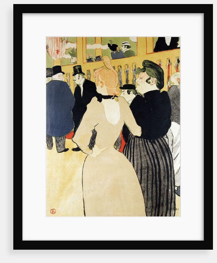 At the Moulin Rouge (La Gouloue and her Sister) by Henri de Toulouse-Lautrec