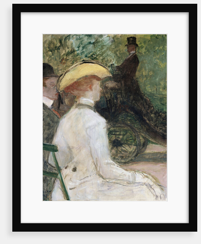 In the Bois de Bologne by Henri de Toulouse-Lautrec