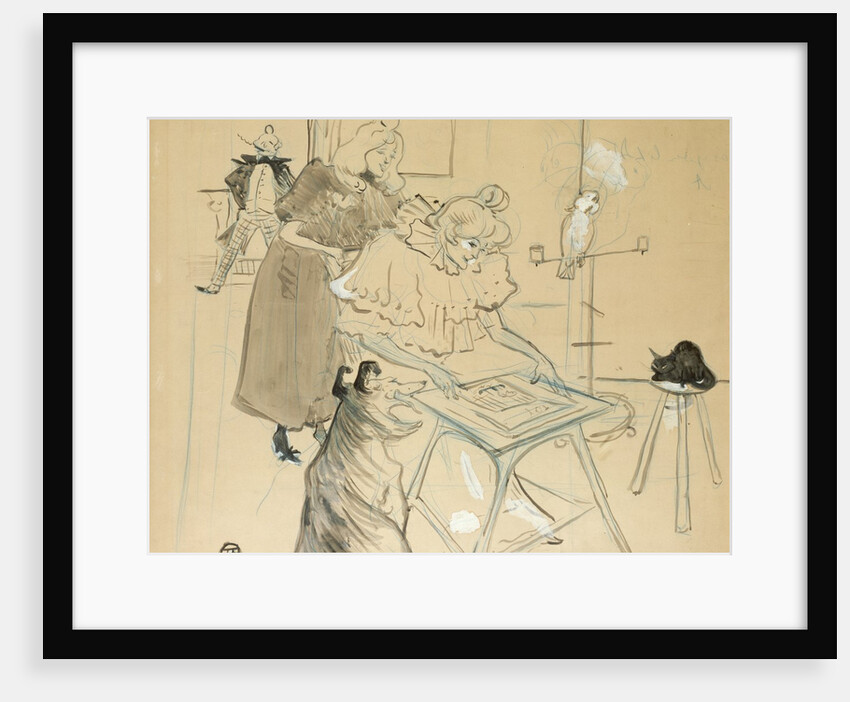 Le Motographe (Melle. Margouin) by Henri de Toulouse-Lautrec