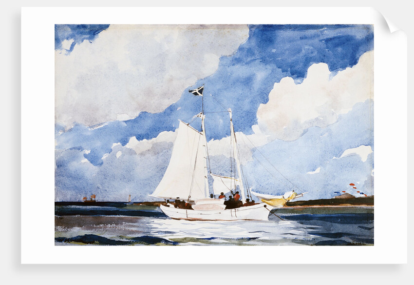 Fishing Schooner, Nassau by Winslow Homer