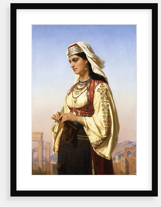 A Greek Beauty by Charles-Emile-Hippolyte Lecomte-Vernet