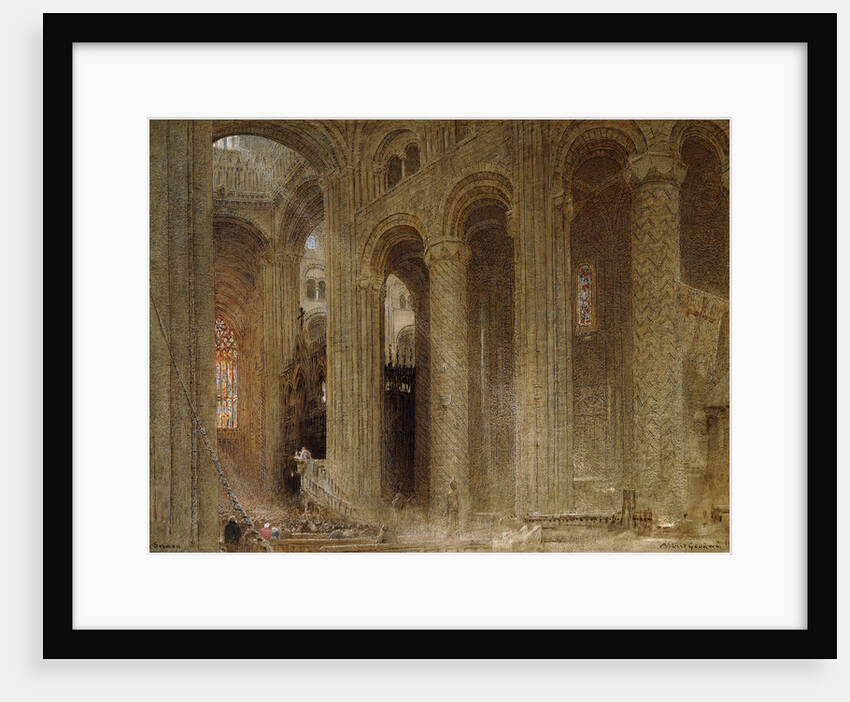 The Sermon (Durham Cathedral) by Albert Goodwin