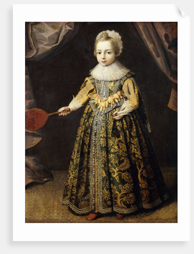 English School Portrait of a Boy, Aged 3 by Anonymous