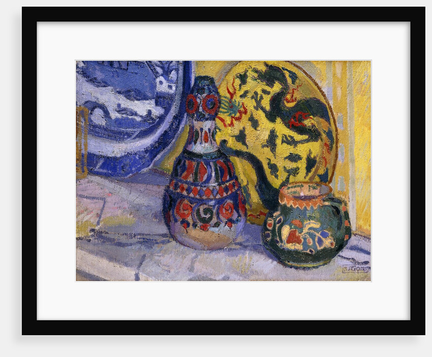 Still Life with Oriental Figures by Spencer Frederick Gore