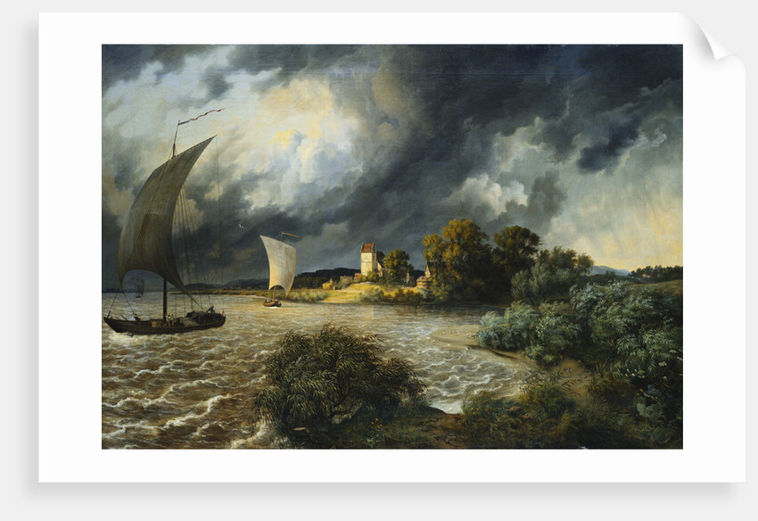 The Approaching Storm by Ernst Ferdinand Oehme