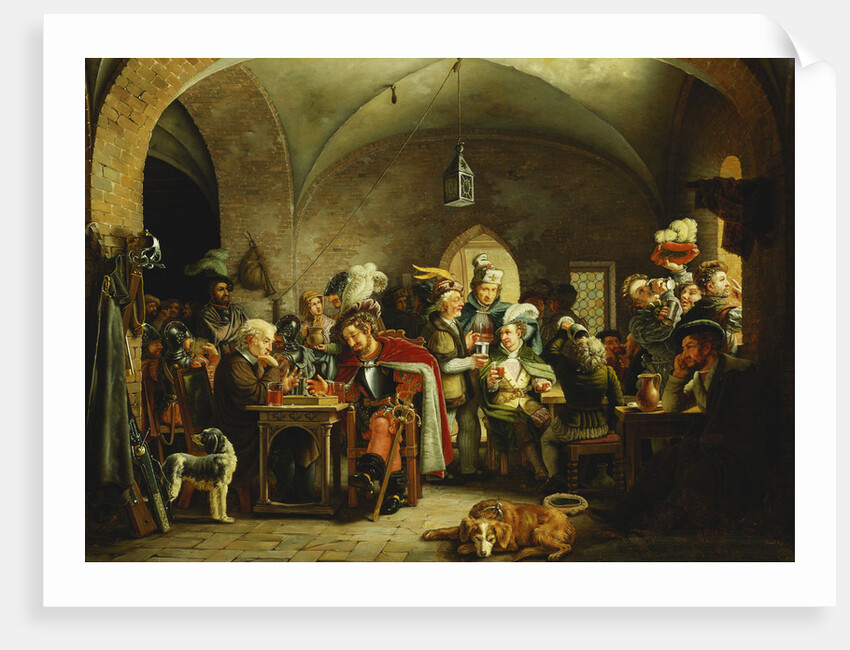 Soldiers in the Keep of a Castle by Martinus Rorbye