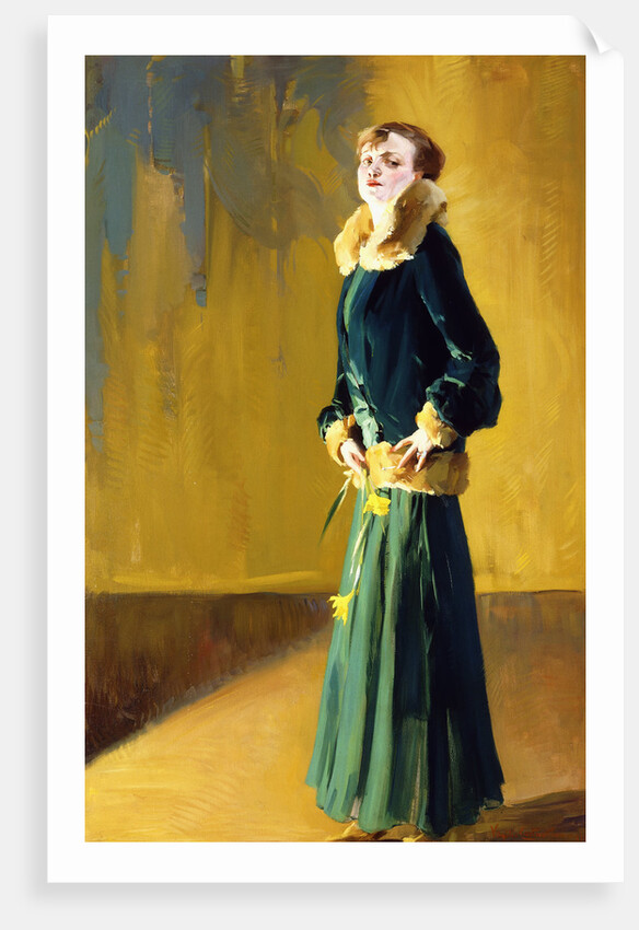 Lady in Green by Virgilio Costantini