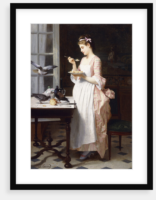 Feeding the Pigeons by Joseph Caraud