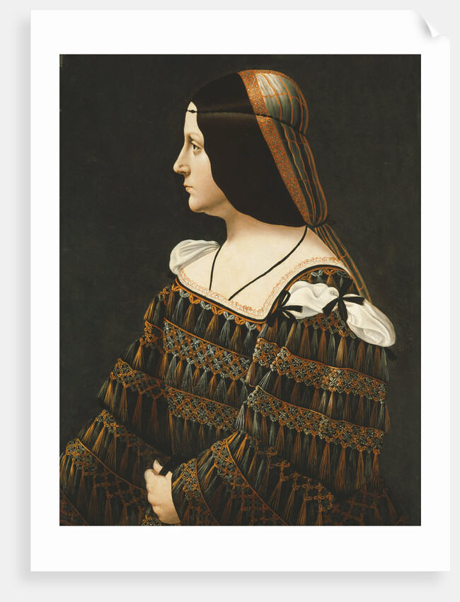 Portrait of a Lady, Half Length, in Profile by Bernardino de'Conti