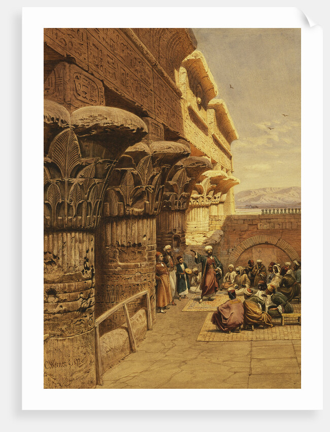 Musicians at Philae by Carl Friedrich Heinrich Werner