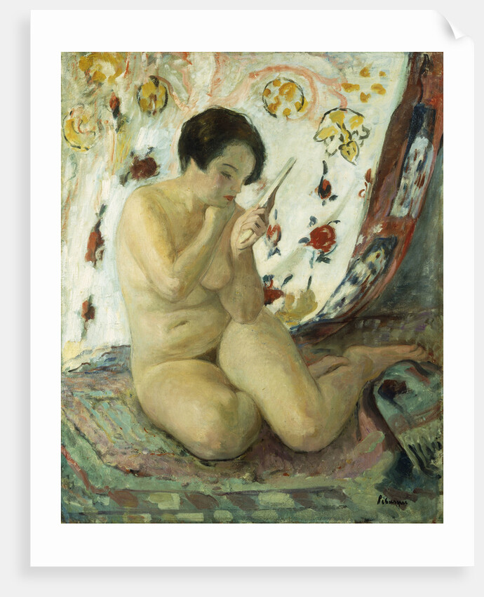 Seated Nude with a Mirror by Henri Lebasque
