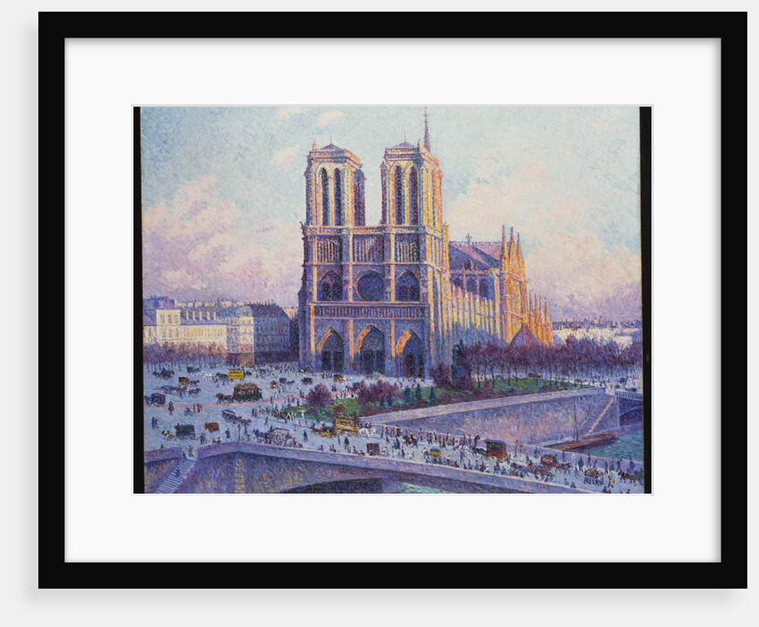 Notre-Dame de Paris, Vue du Quai Saint-Michel by Maximilien Luce