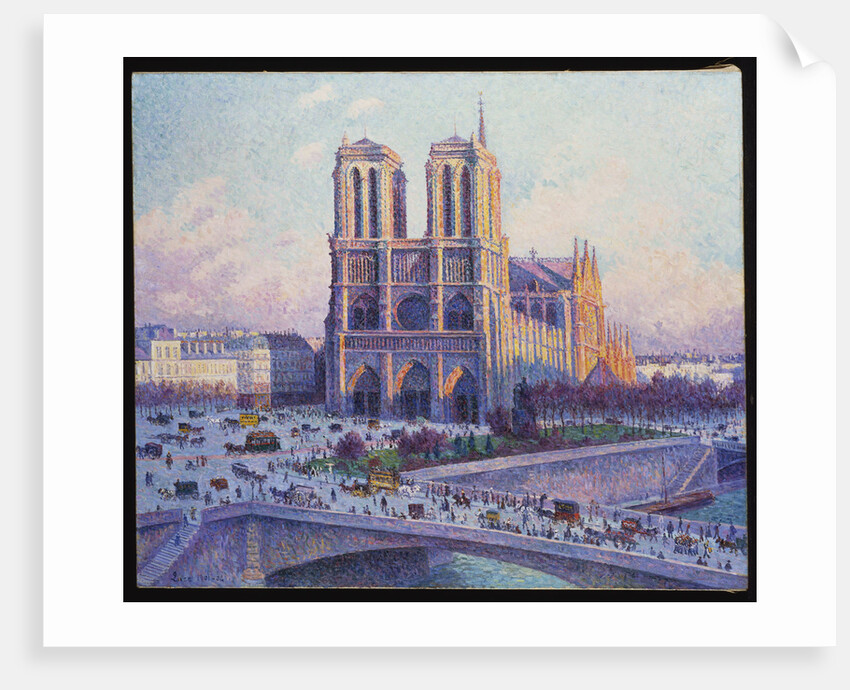 Notre-Dame de Paris, Vue du Quai Saint-Michel by Maximilien Luce