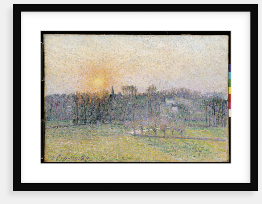 Sunset, Bazincourt by Camillle Pissarro