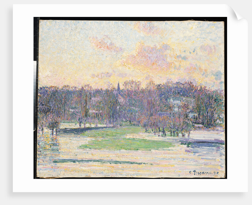 Flood at Sunset by Camillle Pissarro