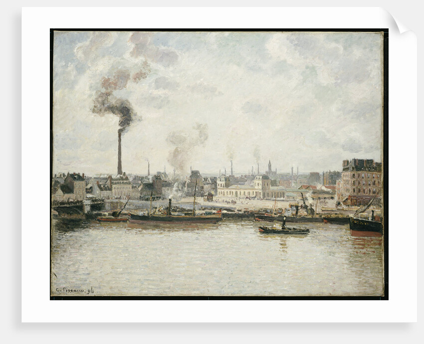 Quay at Saint-Sever, Rouen by Camillle Pissarro