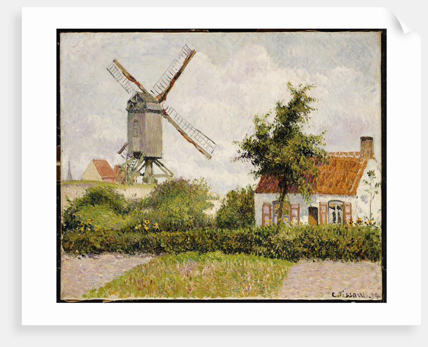 Windmill at Knock, Belgium by Camillle Pissarro