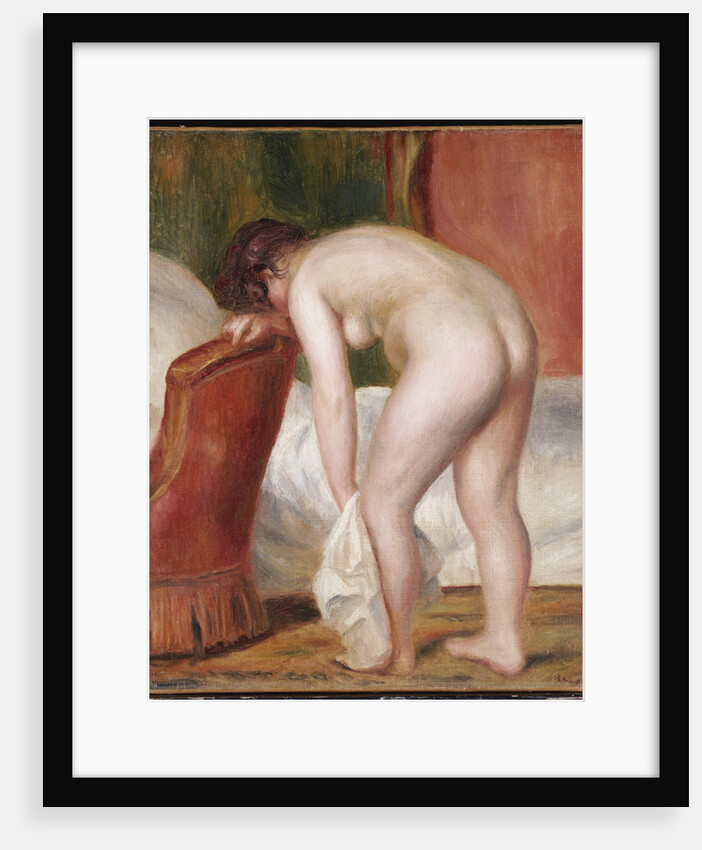 Female Nude Drying Herself by Pierre-Auguste Renoir