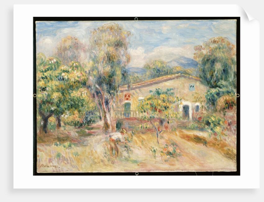 Collettes Farmhouse, Cagnes by Pierre-Auguste Renoir