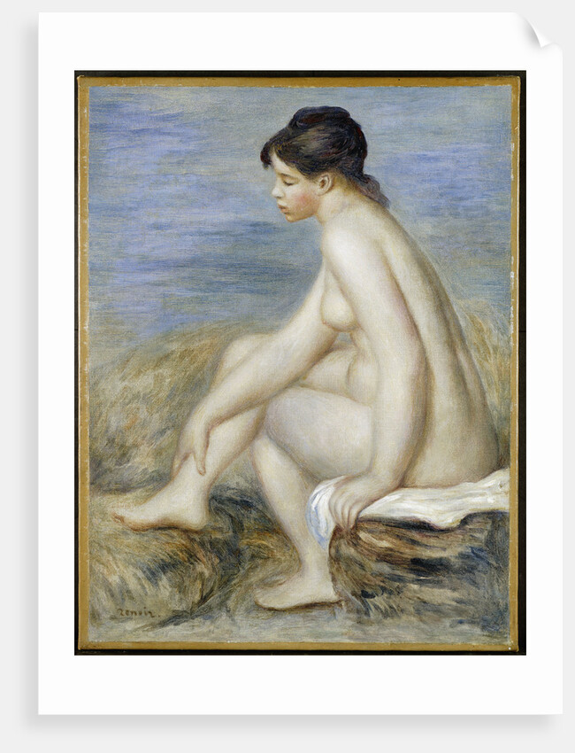 A Seated Bather by Pierre-Auguste Renoir