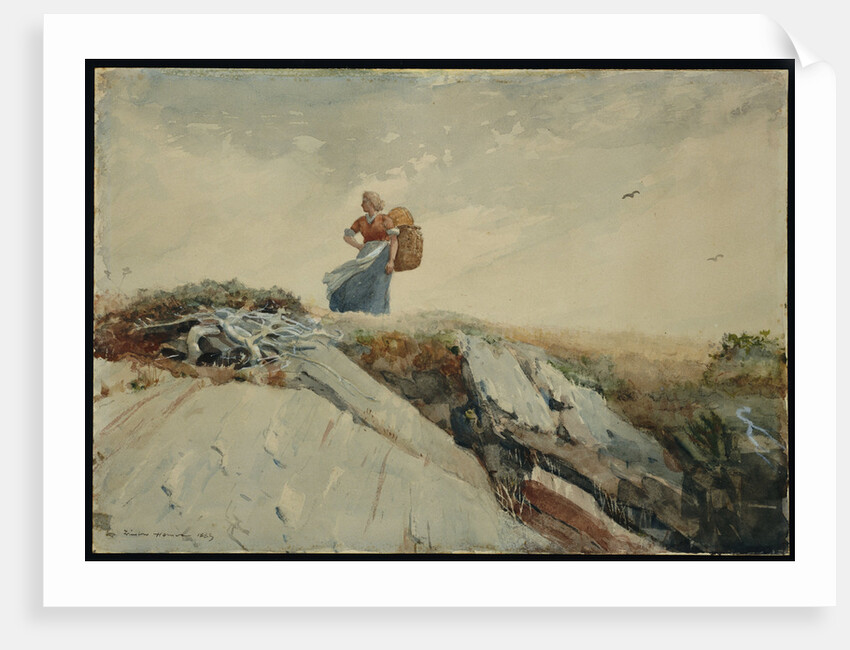 Down the Cliff by Winslow Homer